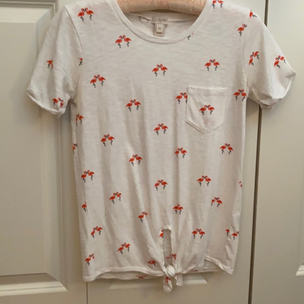 J Crew Flamingo Tee